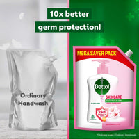 Dettol Liquid Handwash Refill – Skincare Hand Wash- 1350ml | pH Balanced | 10x Better Germ Protection
