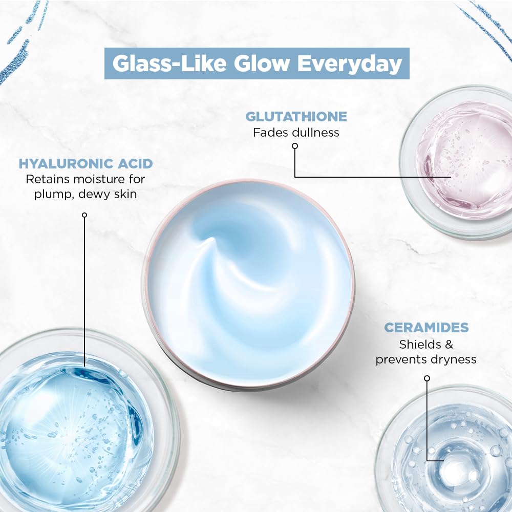 Streax Hydrate & Shine Serum Infused Face Cream Gel, 50 gm with 6% Glutathione & Hyaluronic Acid Complex