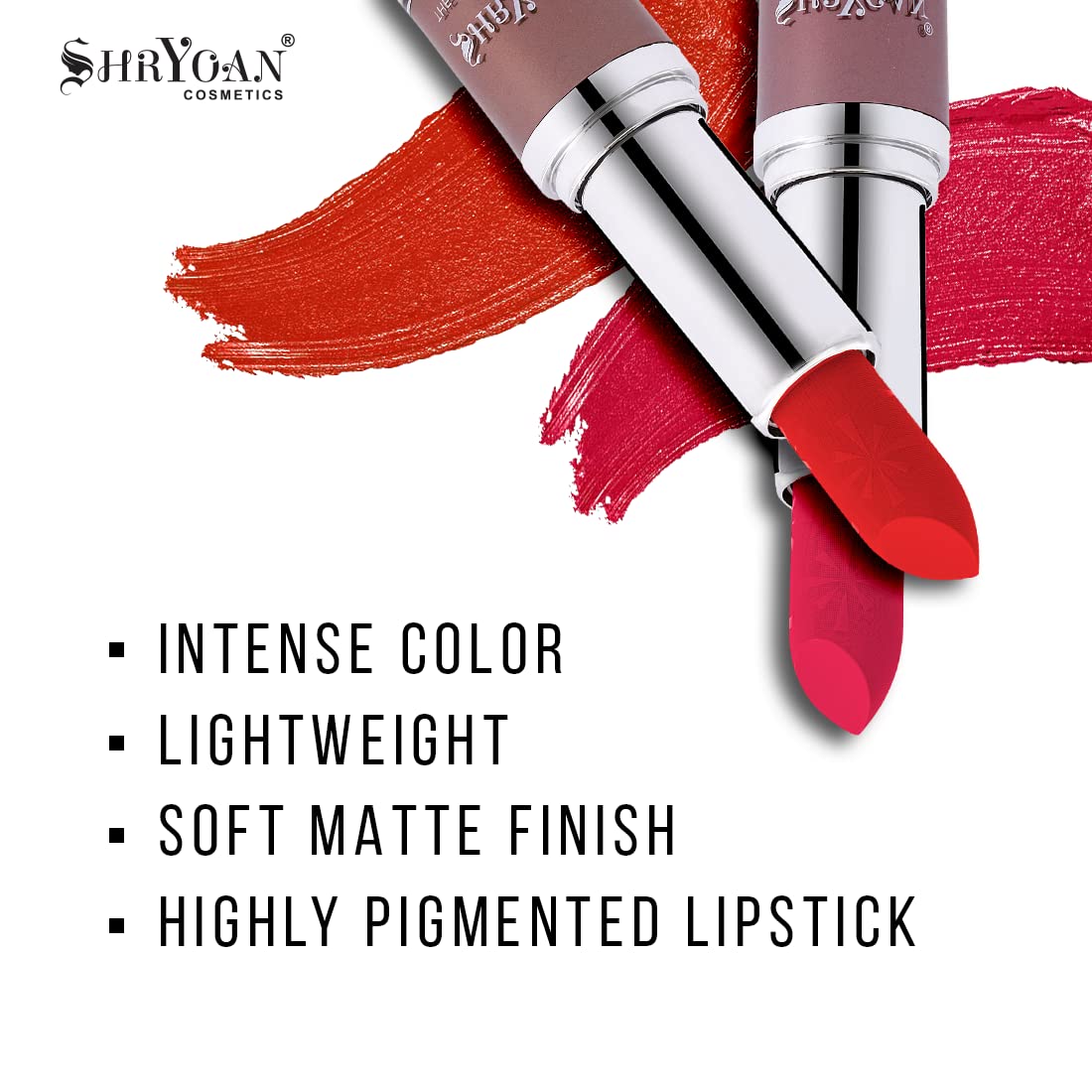 Shryoan Dance Youth Colour Lipstick | Long Lasting, Velvet Texture, Creamy Finish, Easy to Glide (3.8g) (Shade-06)