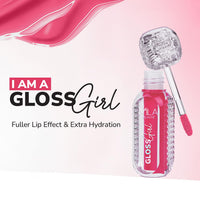 MILA BEAUTÉ Gloss Girl Lip Gloss|Enriched With Mango Seed Butter & Hyaluronic Acid|Light Weight & Non-Sticky Formula|Gives Fuller-Lip Effect & Extra Hydration|High Shine Finish-(Gloss Girl, 2.8 Ml)