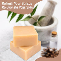 Naturalis Cedar Soap – Organic Handmade Cold-Pressed Soap Infused with Cedarwood Essential Oils – Natural, Luxury Soap for Deep Skin Nourishment, Moisturizing and Refreshing, 100g