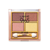 Lakmé 9 To 5 Shimmery Eye Color Quartet Eye Shadow, Desert Rose Powder, 7G & Lakmé Nail Color Remover, 27Ml, Multicolor