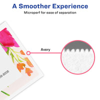 Avery Printable Arched Tent Cards with Sure Feed Technology, 2-1/16