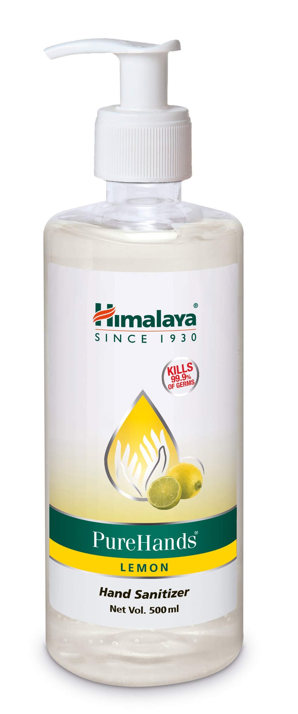 Himalaya Pure Hands | Hand Sanitizer - 500 ml (Lemon) (Packaging may vary)