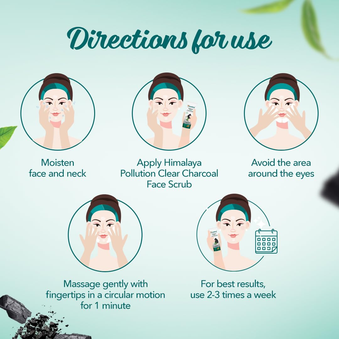 Himalaya Pollution Detox Charcoal Face Scrub | 100g