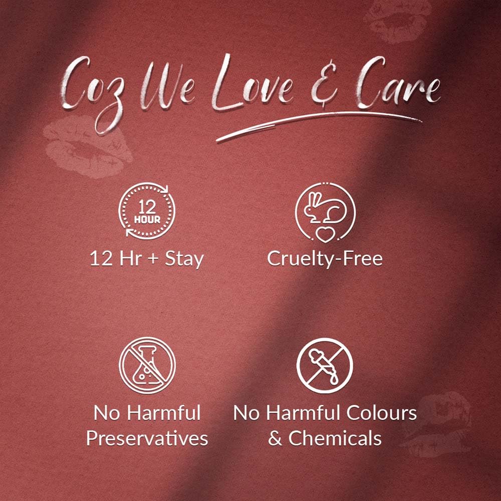 Oliva Liquid Lipstick, 12HR Long-lasting Matte Lipstick, Non Transfer, High Coverage, Water & Smudge Proof, Light Weight & Cruelty-Free - 2ml (Hot Chocolate 8)