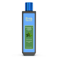 Blue Nectar Anti Dandruff Hair Oil with Neem & Tea Tree Hair Oil | Ayurvedic Non-Sticky Hair Oil for Dry Scalp and Dandruff | Plant Based Hair Oil for Men & Women (12 Herbs, 200ml)