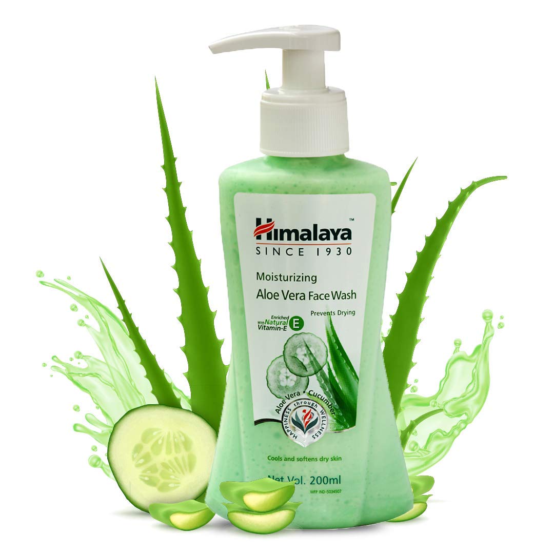 Himalaya Moisturizing Aloe Vera Face Wash, 200ml and Himalaya Oil Clear Lemon Face Wash, 150ml