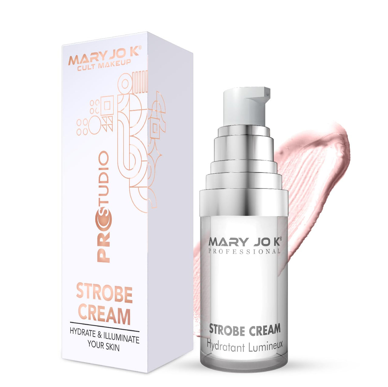Mary Jo K Professional Strobe Cream, Hydrating Luminous Moisturiser, Makeup Primer