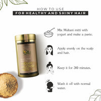 O4U Indian Multani Mitti Powder for Black Head Removal, Oil Control, Naturally Glowing Skin, Soft & Silky Hair, Dandruff Clearance | USDA Certified, 100% Pure & Organic | (100g)