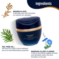 Oceglow Anti Ageing Water Cream For Women With Algae Extract & Tea Tree | Hydrating Face Cream For Women & Men | Reduces 5 Signs of Aging, Wrinkles & Fine Lines - 50Ml
