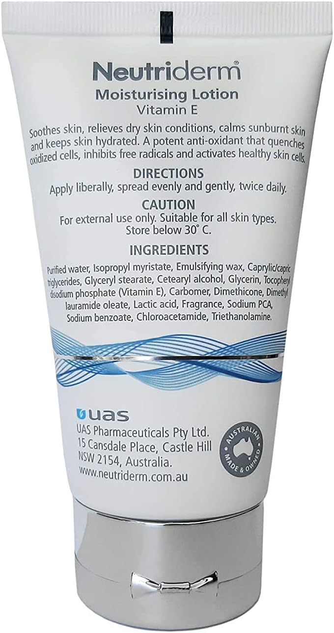 Neutriderm Pre-Makeup Skincare Combo, Vitamin E Moisturiser 125 Ml And Dermavive Hydra Cleanser Lotion (Combination) 120 Ml