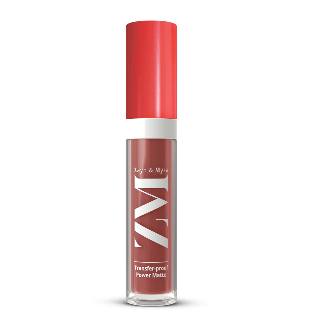 ZM Zayn & Myza Transfer-Proof Power Matte Finish, Liquid Lip Colour, 6 ml (Earthy Brown)