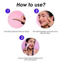Blue Heaven Prime & Shine Flawless Illuminating Primer + Strobe Cream | Primer + Highlighter + Moisturiser |Infused with Vitamin C and Niacinamide for naturally glowing skin, Silver Pink, 25g