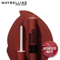 Maybelline New York Lipstick, Matte Finish, Non-Sticky and Non-Drying, Sensational Liquid Matte, 13 Upbeat Crimson, 7ml