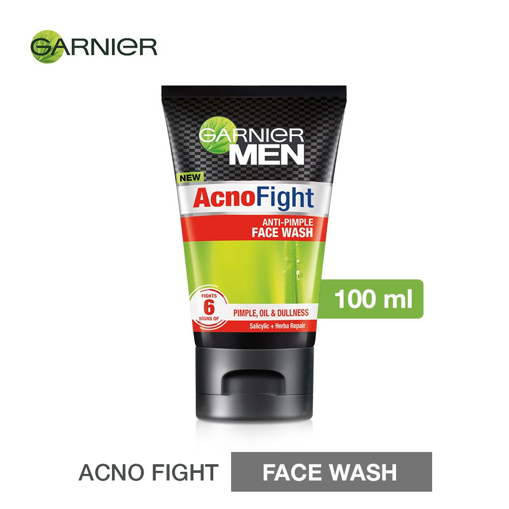 Garnier Skin Naturals Micellar Cleansing Water, 125ml+Garnier Men Acno Fight Face Wash for Men, 100gm