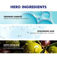 Conscious Chemist® Gentle Face Wash for Dry Skin | 100ml | Hydrating Cleanser for Face with Hyaluronic Acid, Ceramides and Ginseng Extract, Treats Dull and Dehydrated Skin for Women & Men - Hydro+