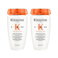 Kérastase Nutritive Riche Nourishing Shampoo 250ml | Deeply Nourishing Shampoo for Dry Hair | Infused with Plant-Based Proteins, Niacinamide & Glycerin (Pack of 2)