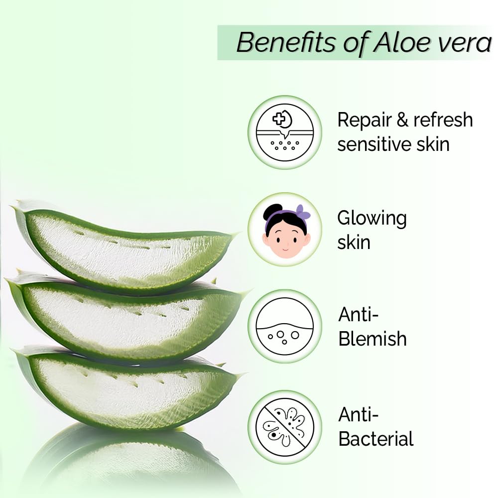pyoura Aloe vera Hydrating No Gel Face Toner Mist 50 ml, Serum For Skin Hydration Repair & Sunburn, Alcohol Free Natural Face Toner For Glowing Skin, Toner For Oily Dry Combination Skin