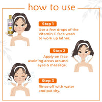 Khadi Mauri Herbal Vitamin C Face Wash With Powerful Cleanser, Brightens Complexion, Boosts Skin Tone, 210 Ml