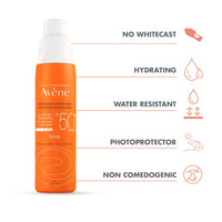 Avene Very High Protection SPF 50+ Spray Red 200 ml (pack of 2) - Total 400ml