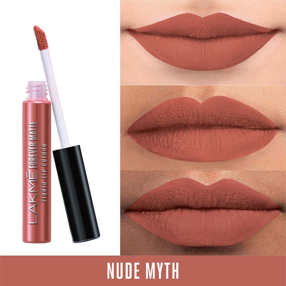 Lakmé Forever Matte Liquid Lip Colour, Nude Myth, 5.6 ml & Lakmé Forever Matte Liquid Lip Colour, Nude Twist, 5.6 ml