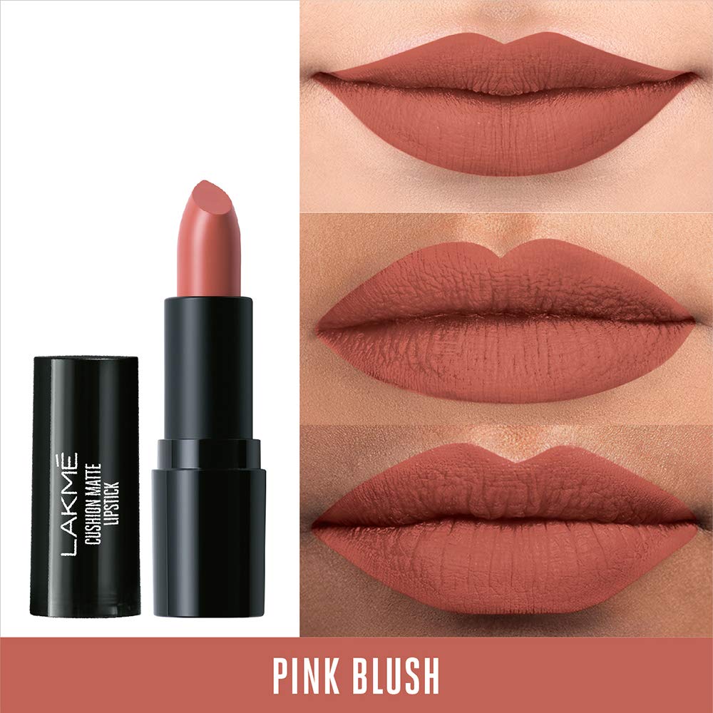 Lakmé Cushion Matte Lipstick - Pink Blush, 4.5 Gm