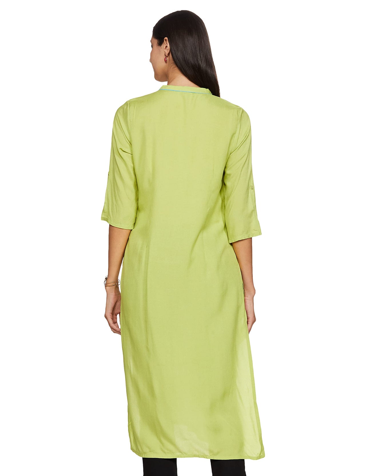 Aurelia Women's  Rayon Straight Kurta