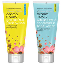 Aroma Magic Face Wash 100 ml (Grapefruit) And Aroma Magic White Tea And Chamomile Face Wash, 100ml