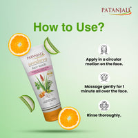 Patanjali Saundarya Face Wash, for Clean and Fresh Skin with Natural Ingredients for Daily Use 100g (Pack of 4)