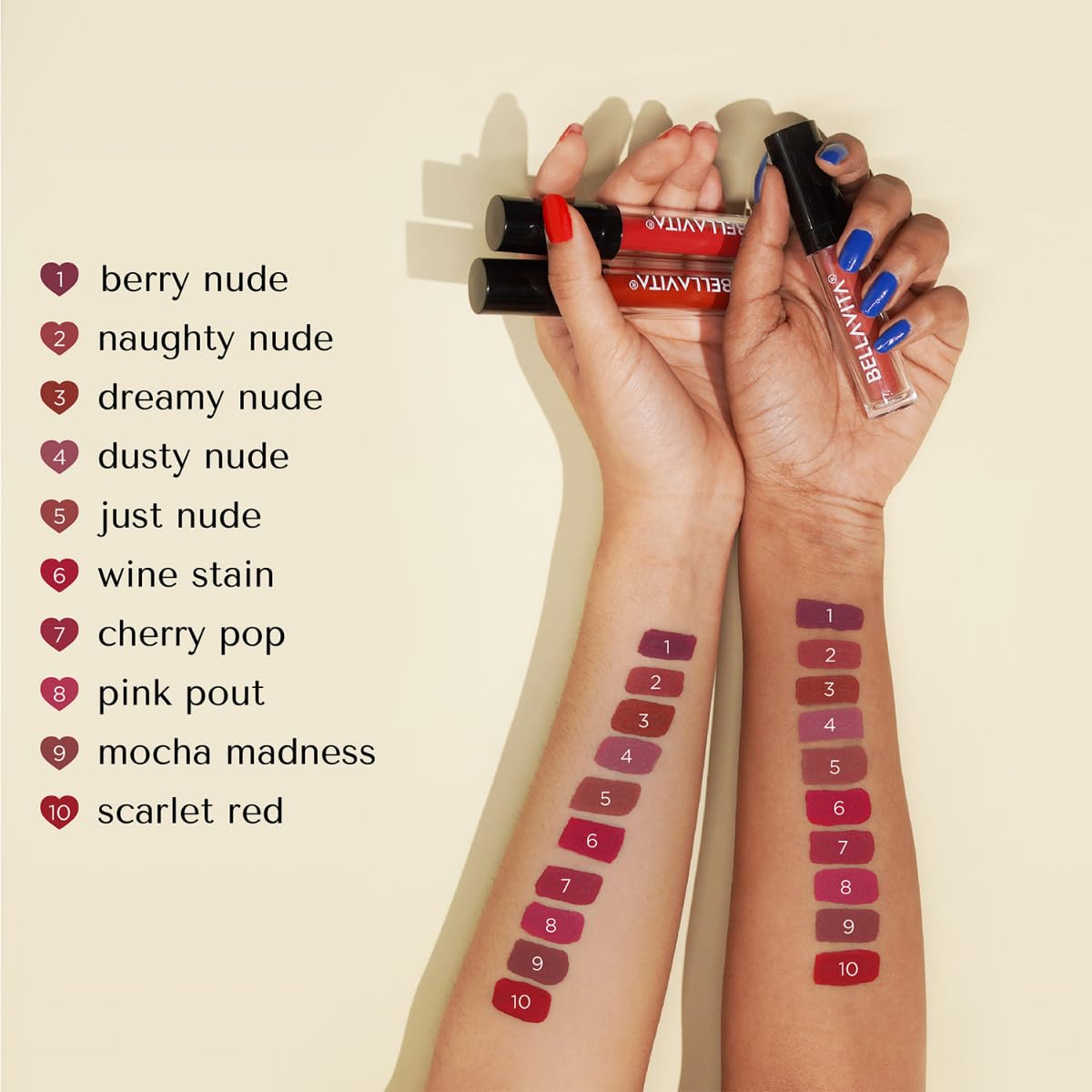 BELLAVITA Kiss-Proof Liquid Lipstick | 3.8 ml | 18-hr Stay | Transferproof Lipstick | Long Lasting | Ultra Matte Finish | Intense Moisturisation | Waterproof Liquid Lipsticks for Women | Pink Pout
