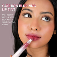 LAMIOR Blurry Fudgy Lip Tint - Combo of 3, Shade - Bitter Sweet | Ultra Velvety Matte | Transfer Proof & Hydrating Formula | Long-Lasting Lip Tint with Cushion Applicator | Vegan & Cruelty-Free