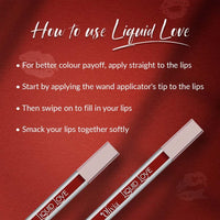 Oliva Liquid Lipstick, 12HR Long-lasting Matte Lipstick, Non Transfer, High Coverage, Water & Smudge Proof, Light Weight & Cruelty-Free - 2ml (Rebel Red 5)