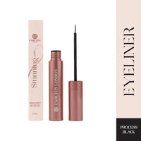 Carlton London Stunnig Black Liquid Eye Liner |Enriched With Vitamin-E |Long Lasting Matte Waterproof Liner, Smudge Proof, Transfer Proof Eye Makeup |Upto 24 Hrs - 5ML(Process Black)