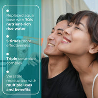 Skinvest Face Hug Barrier Repair Moisturizer with 70% Rice Water | Deep Hydration, Skin Barrier Repair & Brightening | Ceramides, Peptides & Niacinamide | Overnight Sleeping Mask | Lightweight | 50ml