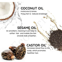 EcoBerry Bhringraj Curry Leaves Indian Gooseberry Hair Darkening Oil | 100% Natural, Organic & Vegan | Strengthens Hair, Reduces Breakage, Dandruff & Dry Scalp | Chemical-Free, Alcohol-Free, Paraben-Free | 100ml