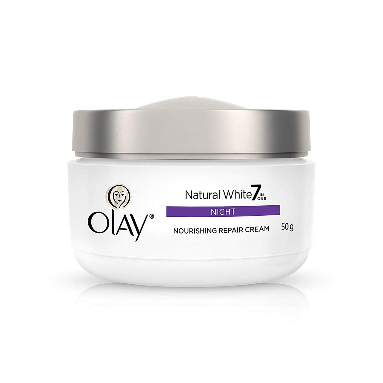 Olay Night Cream Natural White Fairness Night Moisturiser, 50g & Olay Day Cream Total Effects 7 in 1, Anti-Ageing SPF 15, 20g