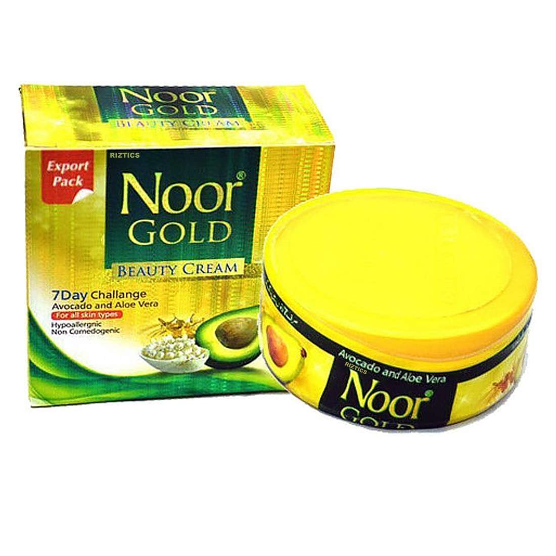 Noor Herbal Gold Beauty Cream Avocado and Aloe Vera 28g