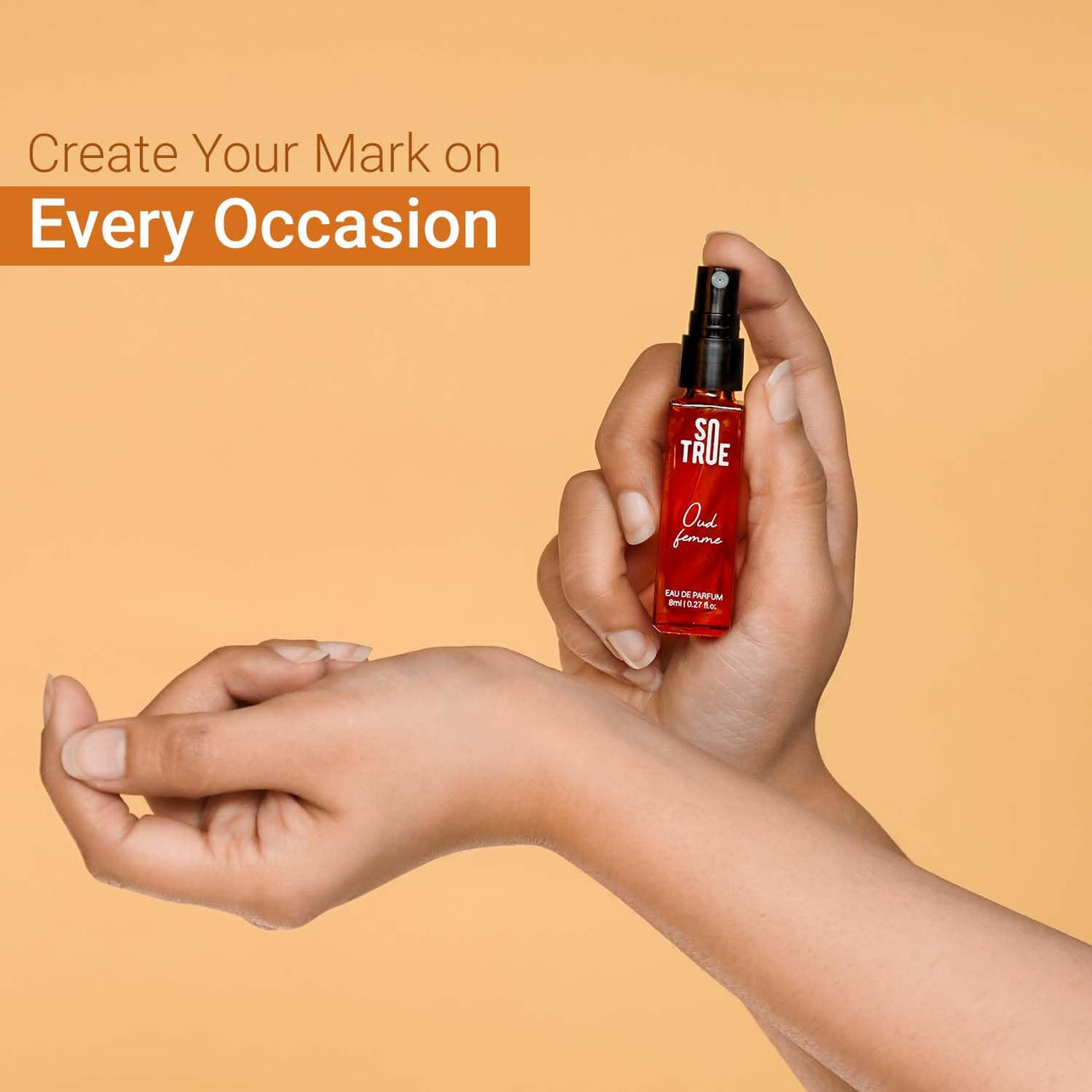 Sotrue Oud Femme Perfume For Women 8ML | Eau De Parfum | Premium Luxury Long Lasting Fragrance Spray