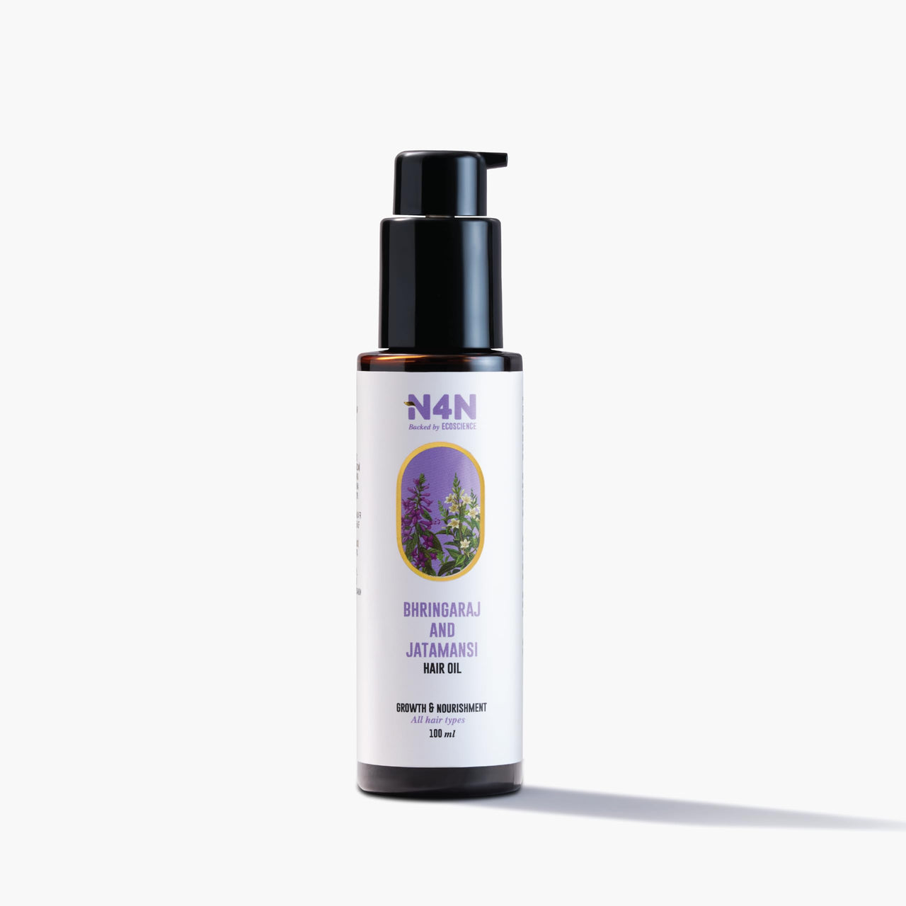 Nature4Nature Natural Hair Oil For Men and Women | Promotes Healthy Hair & reduces Hair Fall | Contains Bhringraj and Jatamansi | Paraben & Silicone-Free | Suitable For All Hair Types | 100ml