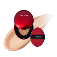 TIRTIR All Mask Fit Red Full Coverage, Skin Fit, Satin Glow Radiant Finish, Korean Cushion Foundation #24N Latte, 4.5G