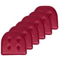Sweet Home Collection Chair Cushion Memory Foam Pads Tufted Slip Non Skid Rubber Back U-Shaped 17