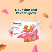 Himalaya Herbals Almond and Rose Soap, 125g (Pack of 6)