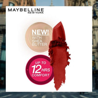 Maybelline New York Matte Lipstick - Intense Colour 677 Noho Amber & Color Sensational Creamy 660 Touch of Spice, 3.9g