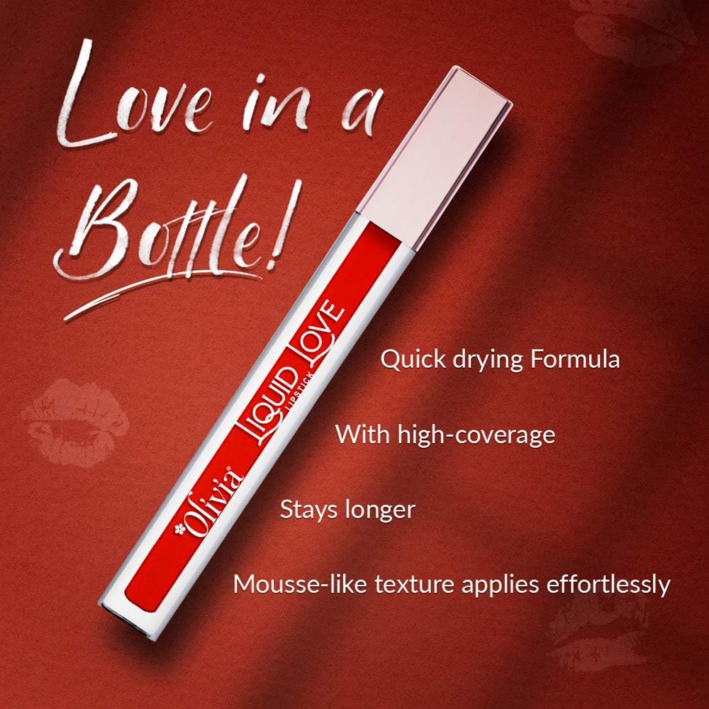 Oliva Liquid Lipstick, 12HR Long-lasting Matte Lipstick, Non Transfer, High Coverage, Water & Smudge Proof, Light Weight & Cruelty-Free - 2ml(Flaming Cheetoz 2)