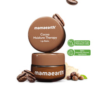 Mamaearth Cocoa Moisture Therapy Lip Balm for Dry & Chapped Lips 15 g|Heals, Brightens|Glossy Finish|Coconut Oil, Cocoa Butter, Vitamin E, Ceramides, Kojic Acid|100% Free of Petroleum Jelly