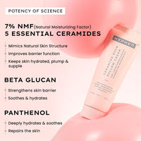 Hyphen 10% Heartleaf Extract & 7% Ceramides-NMF Face Cream Moisturizer | Rich Pillow Cream For Hydration, Deep Nourishment & Barrier Repair | For Dry Skin, Normal Skin & Sensitive Skin- 50ml