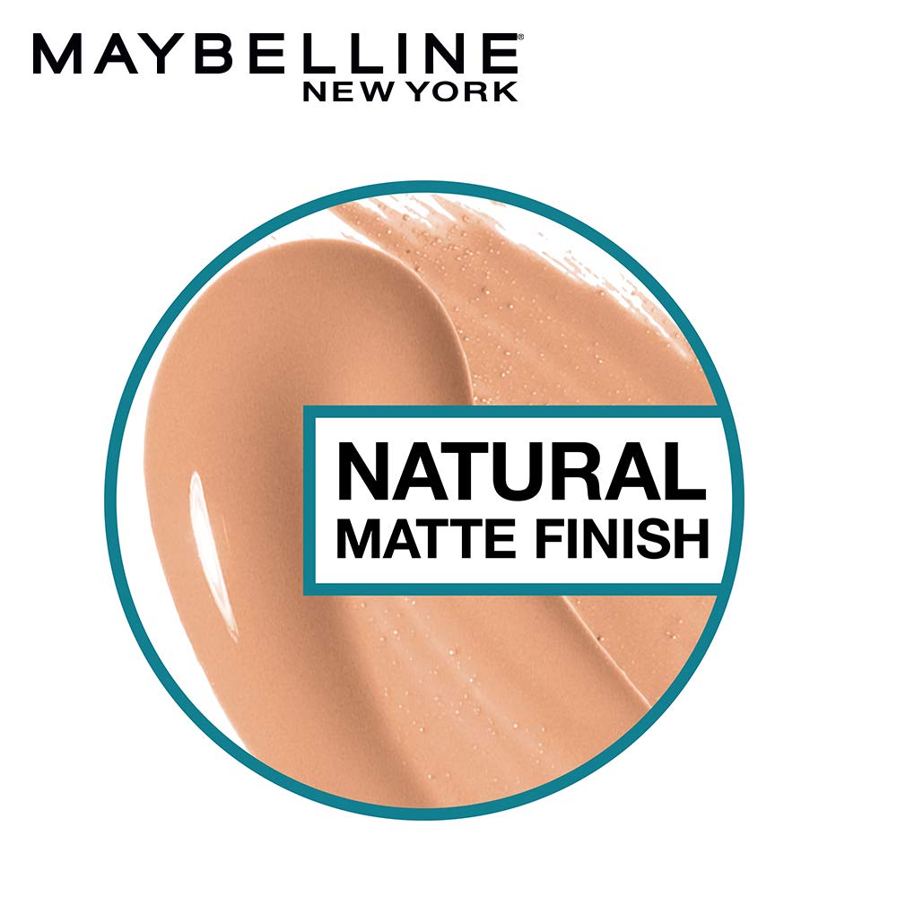 Maybelline New York Liquid Foundation Light Sun Beige & New York Compact Matte Powder,All Skin Type 128 Warm Nude, 8G, 2 count