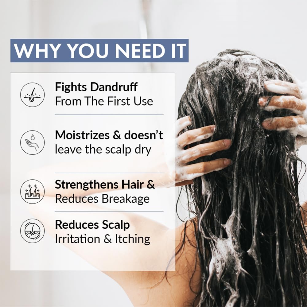 ThriveCo Anti Dandruff Scalp Clear Shampoo | Removes Dandruff From Source | Helps With flaky, Itching, Irritation & Redness Accompanying Dandruff | 100% Effective with First Use | With clinically proven Zenscalpin™, Octopirox, Salicylic Acid Formulation |
