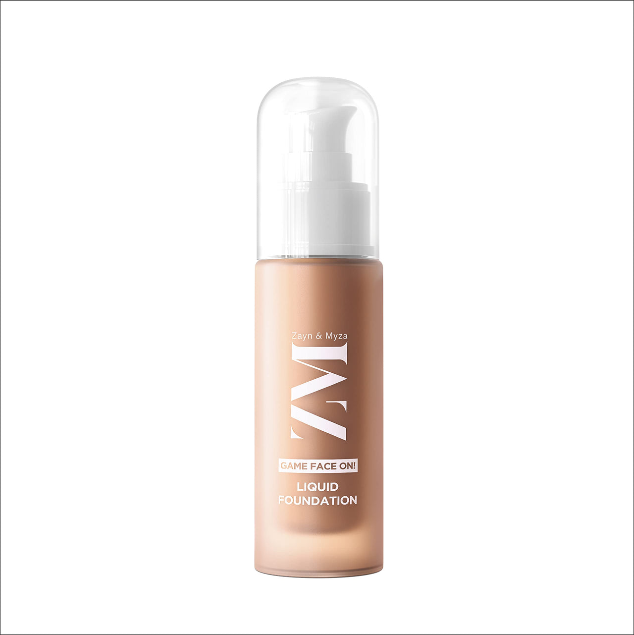 ZM Game Face on Liquid Foundation 12hour Long-lasting | Smudge-Proof | Transfer Proof | SPF 25 (Porcelain)